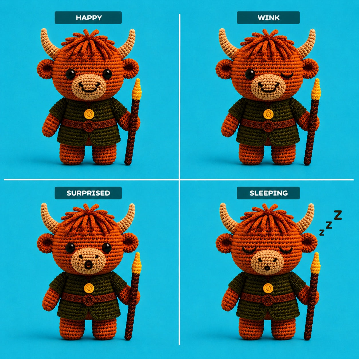 MILO The Forest Guardian Cow Crochet Kit