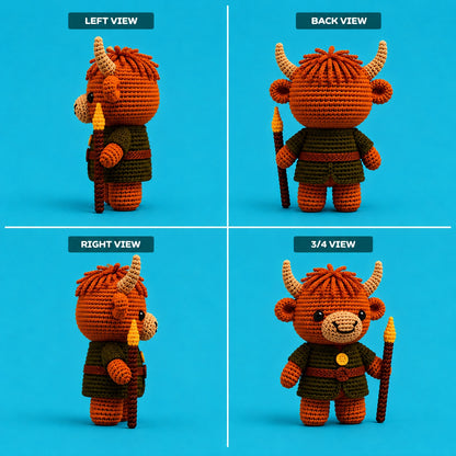 MILO The Forest Guardian Cow Crochet Kit